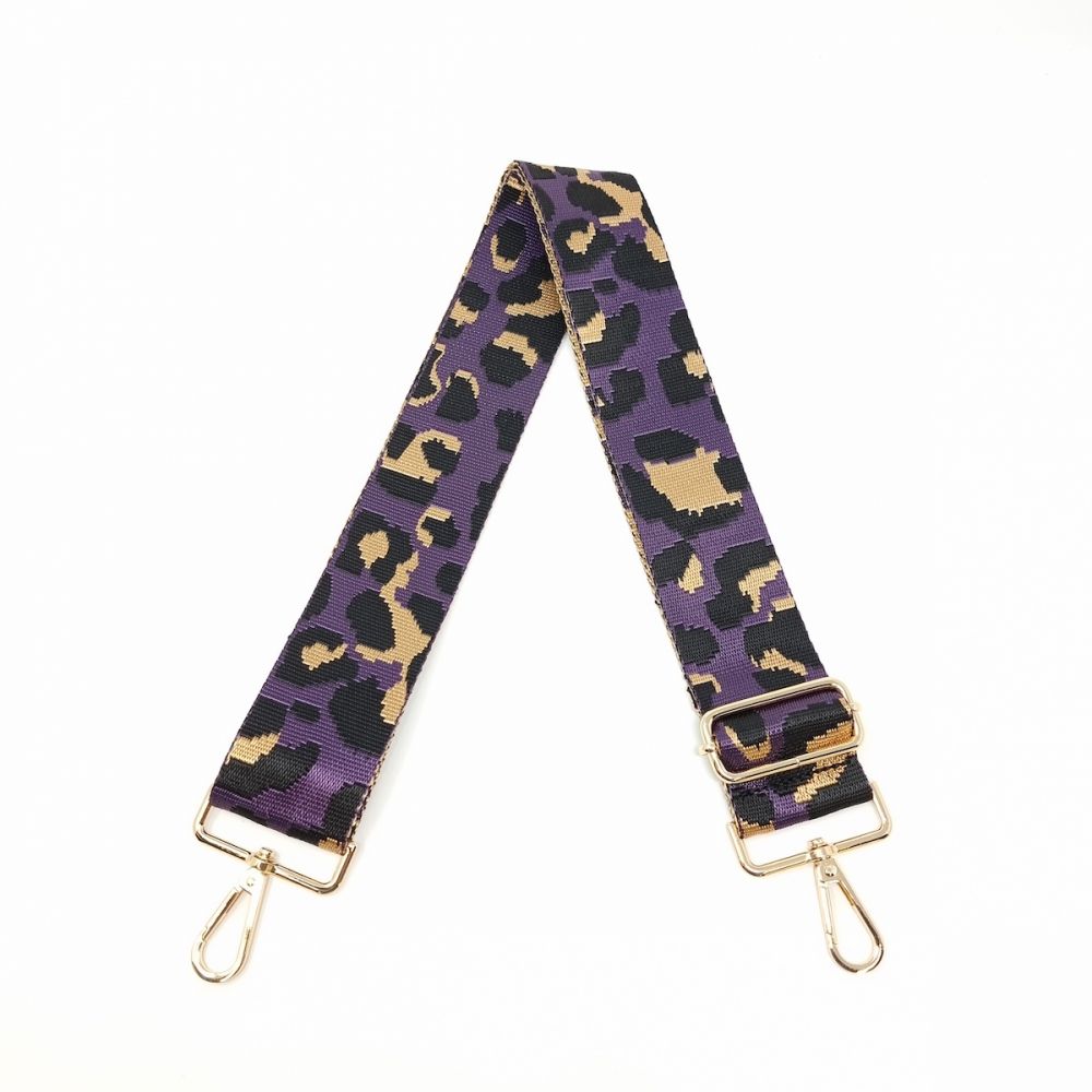 STR-31 CROSSBODY ADJUSTABLE ANIMAL PRINT STRAP FOR BAGS - German Fuentes Wholesale of Leather Handbags, Belts and Accessories - German Fuentes
