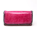 GF0393 GENUINE ITALIAN LEATHER BIG CLUTCH + CROSSBODY BAG