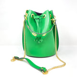 GF0447 LEATHER BIG BUCKET BAG