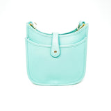 GF0745-S GENUINE ITALIAN  LEATHER MID MESSENGER BAG
