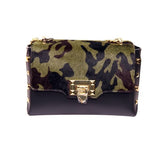 GF0867 GENUINE ITALIAN LEATHER COWHIDE STUDS BAG