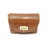 GF0877 GENUINE ITALIAN LEATHER POUCH AND CROSSBODY BAG