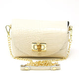 GF0877 GENUINE ITALIAN LEATHER POUCH AND CROSSBODY BAG