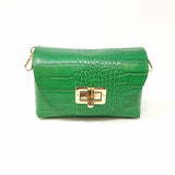 GF0877 GENUINE ITALIAN LEATHER POUCH AND CROSSBODY BAG