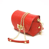 GF0877 GENUINE ITALIAN LEATHER POUCH AND CROSSBODY BAG