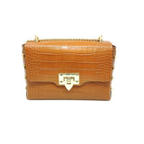 GF1039 GENUINE ITALIAN LEATHER CROSSBODY BAG WITH STUDS