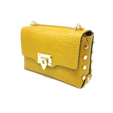 GF1039 GENUINE ITALIAN LEATHER CROSSBODY BAG WITH STUDS