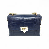 GF1039 GENUINE ITALIAN LEATHER CROSSBODY BAG WITH STUDS