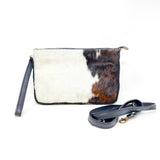 GF1087 GENUINE ITALIAN LEATHER CLUTCH AND WRISTLET BAG