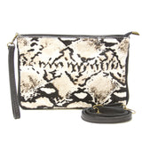 GF1087 GENUINE ITALIAN LEATHER CLUTCH AND WRISTLET BAG