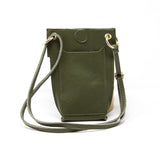 GF1115 GENUINE ITALIAN LEATHER CELLPHONE CROSSBODY BAG