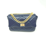 GF114070 LEATHER QUILTED MID CHAIN BAG