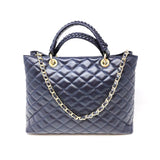 GF114090 LEATHER QUILTED BIG BAG