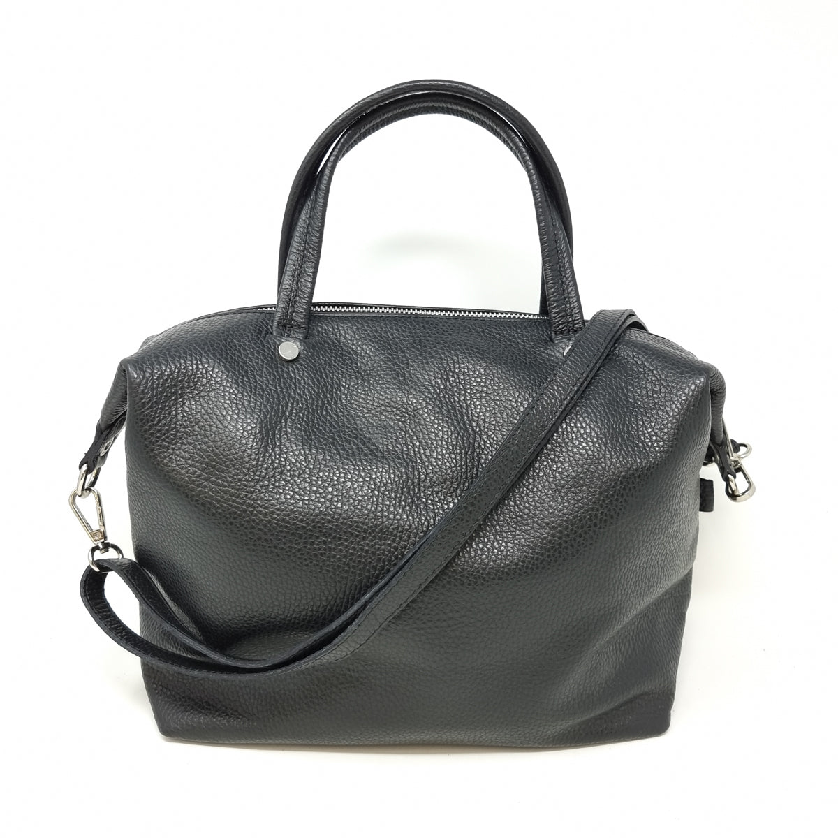 GF1908 GENUINE ITALIAN LEATHER TOP HANDLE CROSSBODY BAG - German Fuentes Wholesale of Leather Handbags, Belts and Accessories - German Fuentes