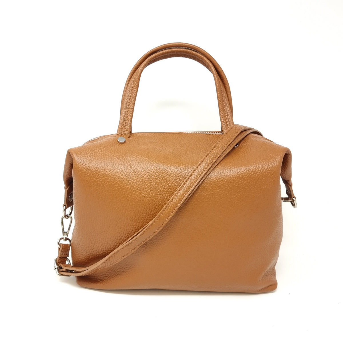 GF1908 GENUINE ITALIAN LEATHER TOP HANDLE CROSSBODY BAG - German Fuentes Wholesale of Leather Handbags, Belts and Accessories - German Fuentes