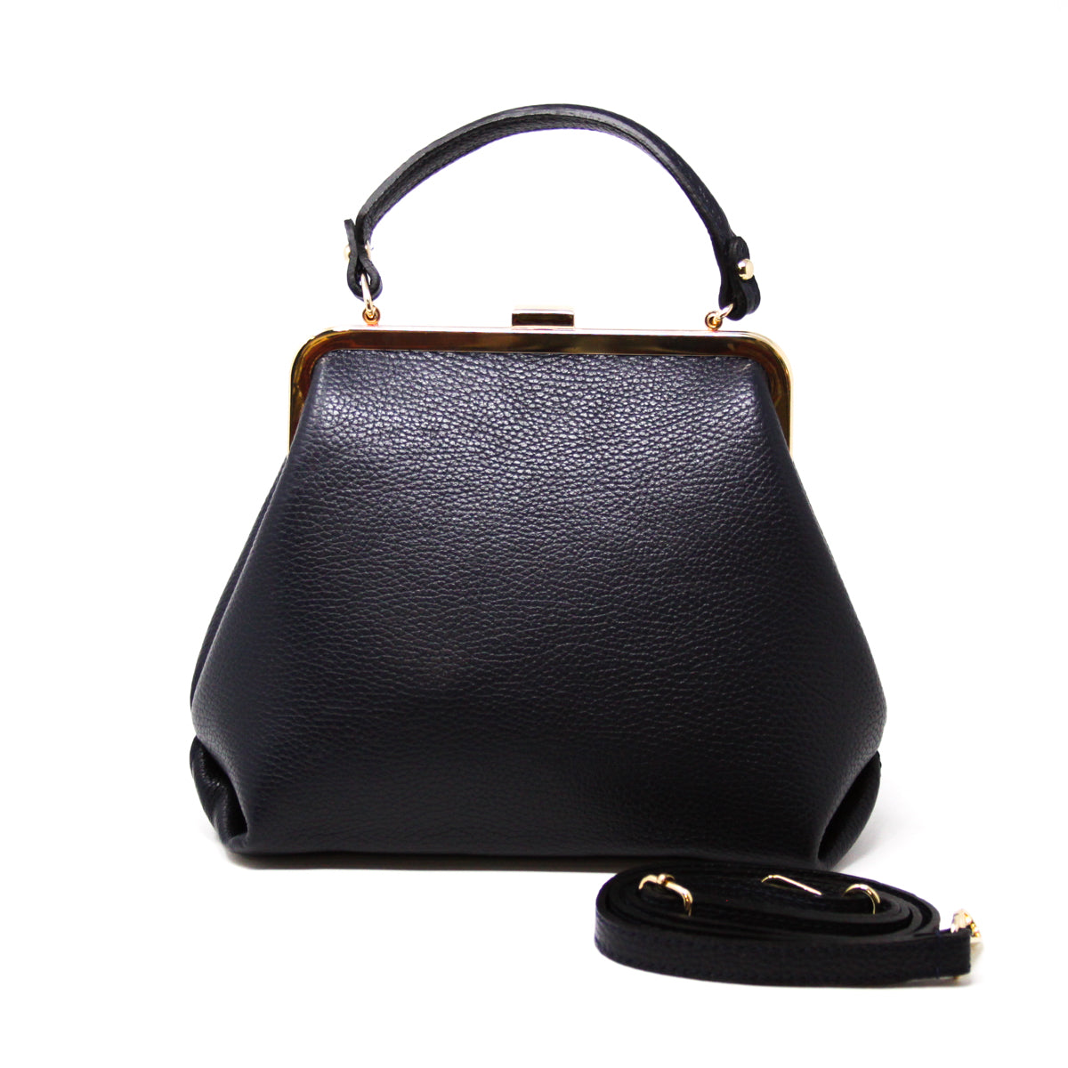 GF1916 GENUINE ITALIAN LEATHER TOP HANDLE + CROSSBODY BAG - German Fuentes Wholesale of Leather Handbags, Belts and Accessories - German Fuentes