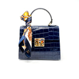 GF1950 GENUINE ITALIAN LEATHER TOP HANDLE + CROSSBODY BAG