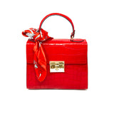 GF1950 GENUINE ITALIAN LEATHER TOP HANDLE + CROSSBODY BAG