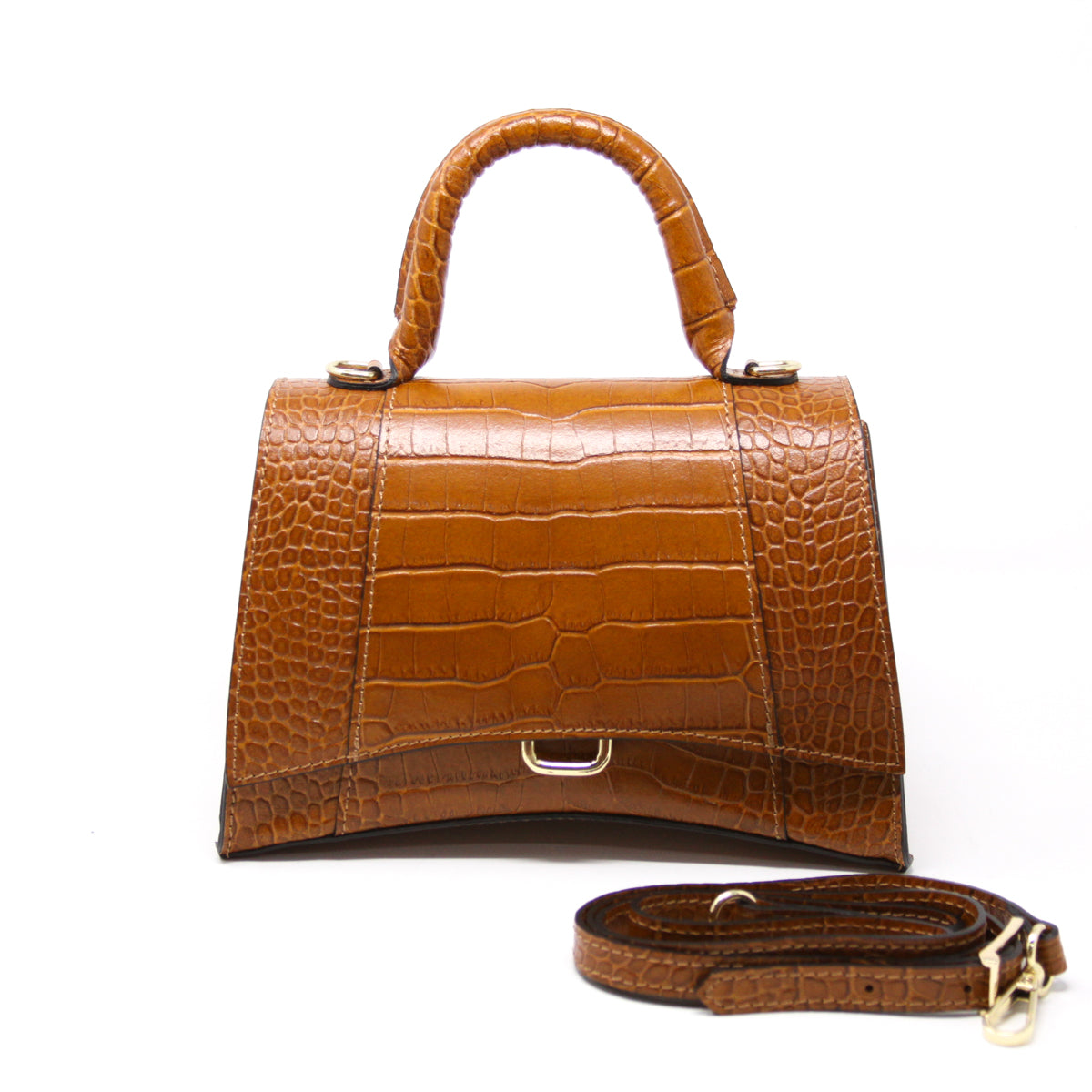 GF2085 GENUINE ITALIAN LEATHER TOP HANDLE AND CROSSBODY BAG - German Fuentes Wholesale of Leather Handbags, Belts and Accessories - German Fuentes