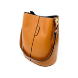 GF2554 LEATHER BUCKET BAG