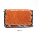 GF0390 LEATHER CROSSBODY CLUTCH