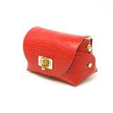 GF0877 GENUINE ITALIAN LEATHER POUCH AND CROSSBODY BAG