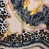 YF10-M5 ANIMAL PRINT MID SIZE SCARF - German Fuentes Wholesale of Leather Handbags, Belts and Accessories - German Fuentes