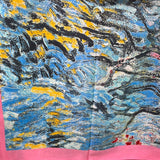 YF10-M15 ABSTRACT DESIGN MID SIZE SCARF - German Fuentes Wholesale of Leather Handbags, Belts and Accessories - German Fuentes