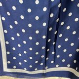 YF10-M10 POLKA DOTS MID SIZE SCARF - German Fuentes Wholesale of Leather Handbags, Belts and Accessories - German Fuentes